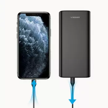 Veger Powerbank T100 (W2032C-100) PD QC3.0 5A 100W 20000 mAh Melns