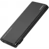 VEGER TCE130 130W PD Power Bank 25000mAh ar iebūvētiem USB-C un Lightning kabeļiem, melns