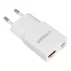 VEGER USB-A + USB-C QC PD 30W sienas lādētājs 30W1A1C Balts