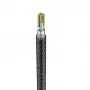 Veger V105 USB-A uz Lightning kabelis 1,2 m melns 2,4A uzlāde un sinhronizācija