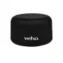 VEHO M3 pārnēsājamais bezvadu Bluetooth skaļrunis, 4W RMS, IPX5, Micro SD/AUX, melns