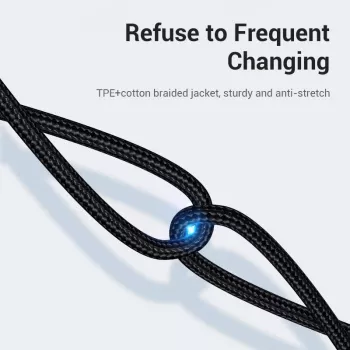 VENTION BGKHF USB-C uz 3,5 mm audio adaptera kabelis 1 m melns