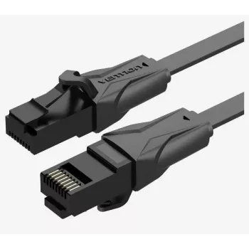 VENTION Cat.6 UTP Gigabit Ethernet tīkla kabelis 1m melns IBABF