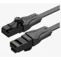 VENTION Cat.6 UTP Gigabit Ethernet tīkla kabelis 1m melns IBABF