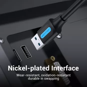 VENTION CONBI USB 3.0 kabelis vīrietis-vīrietis 3m melns
