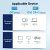 VENTION DisplayPort to DVI kabelis 1m Melns HAFBF