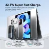 VENTION FKOH0 10000 mAh 22.5 W bezvadu power bank ar USB-C PD & QC - Melns