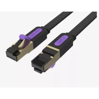 VENTION ICABL CAT.7 Flat Patch Cable 10m Black