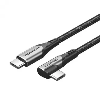 VENTION TRAHF USB-C uz USB-C kabelis 1m pelēks 10Gbps 100W PD 4K video