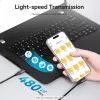 VENTION TRAHF USB-C uz USB-C kabelis 1m pelēks 10Gbps 100W PD 4K video
