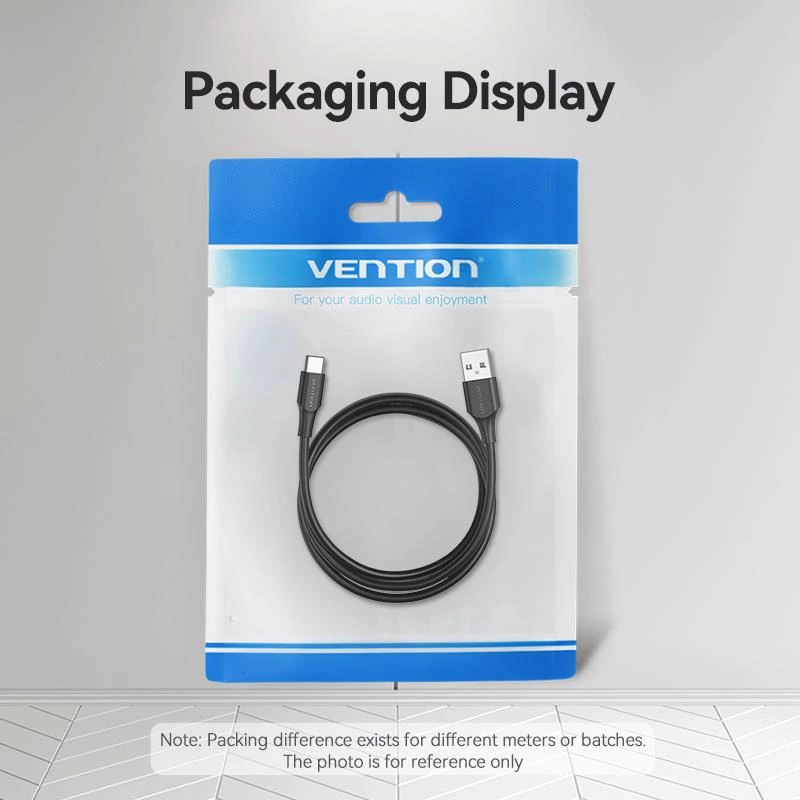 VENTION USB-C uz USB 2.0 kabelis 2m Melns CTHBH