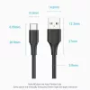VENTION USB-C uz USB 2.0 kabelis 2m Melns CTHBH