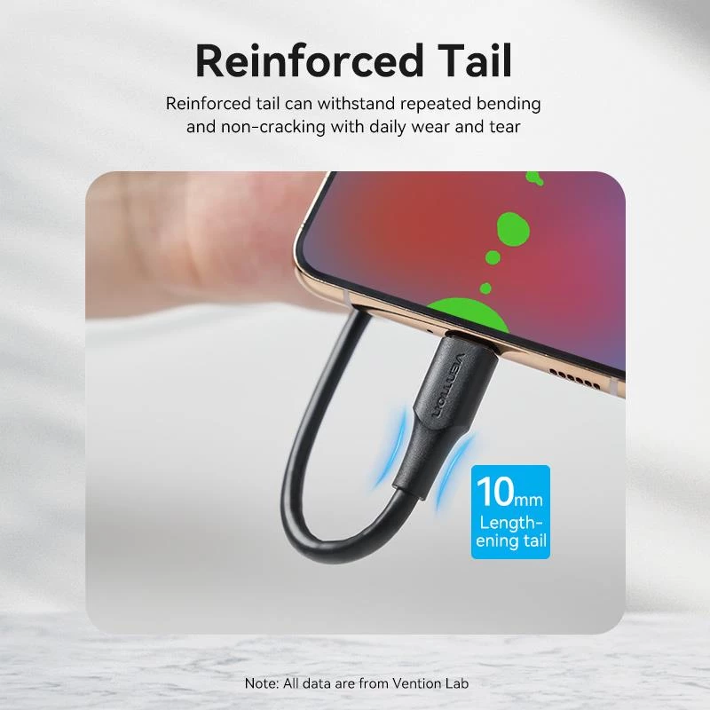 VENTION USB-C uz USB 2.0 kabelis 2m Melns CTHBH