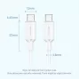 VENTION USB-C to USB-C kabelis 1m Melns TRCBF