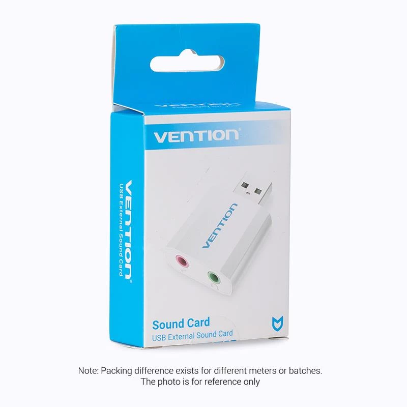 VENTION VAB-S13 USB 2.0 skaņas karte ar 2 portu centrmezglu