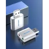 VENTION VAB-S13 USB 2.0 skaņas karte ar 2 portu centrmezglu