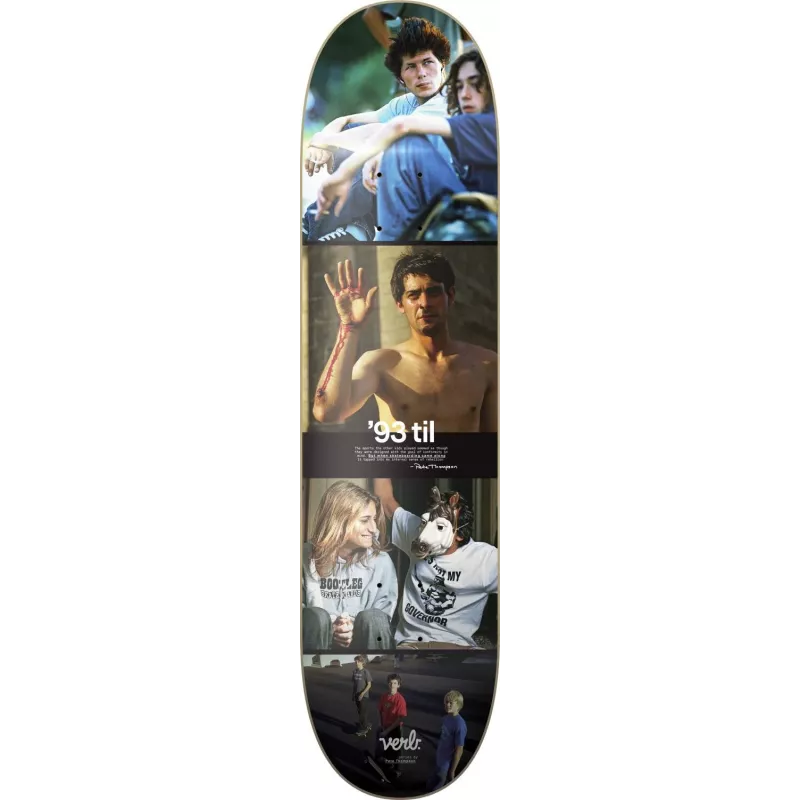 Verb 93 Til Collage Skateboard Deck 8.25 Black & White