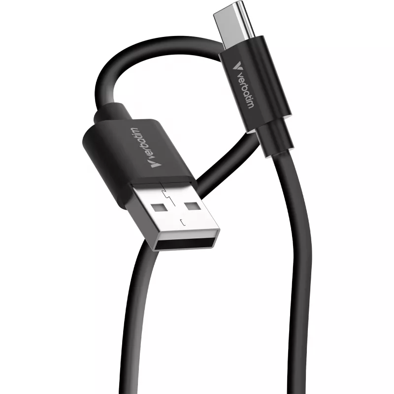 Verbatim 32393 Sync & Charge Cable USB-A to USB-C 2-Pack Black