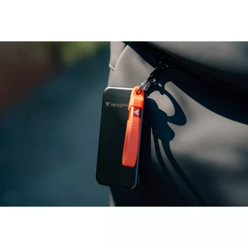 Verbatim 512GB USB-C Pocket SSD, USB 3.2 Gen 2, melns/sarkans 32284