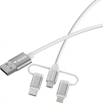 Verbatim Essentials 3in1 USB 2.0 kabelis USB-A / USB-B / USB-C