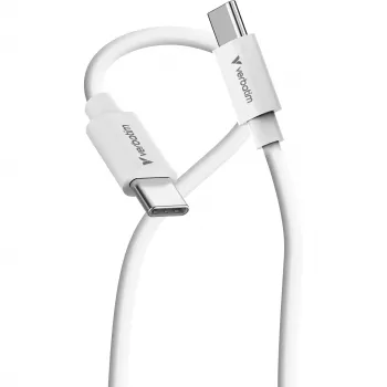 Verbatim Essentials USB 2.0 USB-C to USB-C kabelis 1m Melns TPE