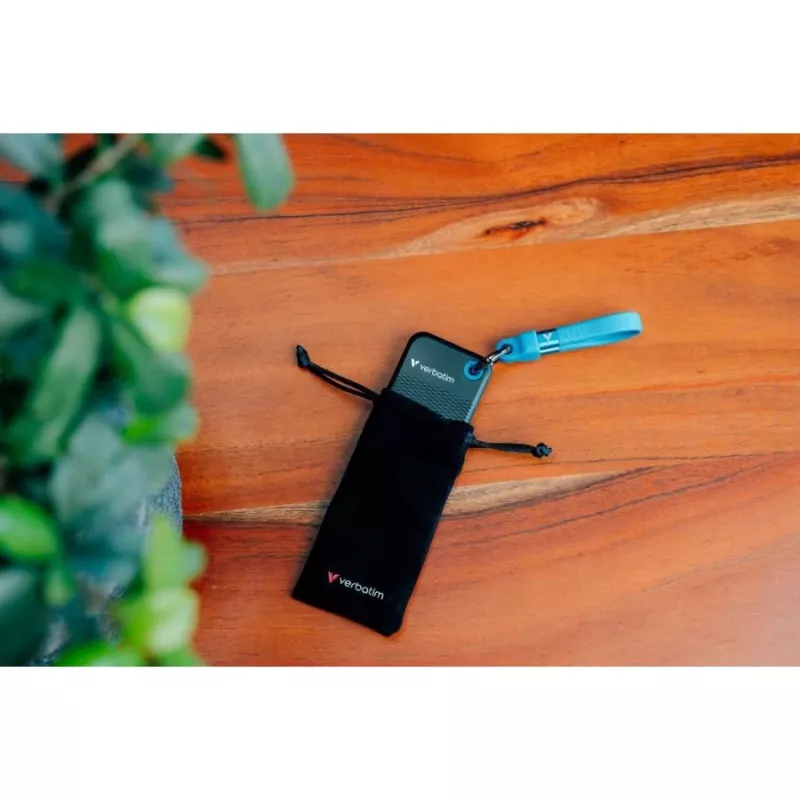 Verbatim Pocket SSD 256GB USB 3.2 Gen 2 Type-C ārējais pusvadītāju disks, melns/zils 32416
