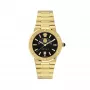 VERSACE V-Chrono vīriešu pulkstenis VE7G00323 38mm melns ciparnīca ādas siksniņa