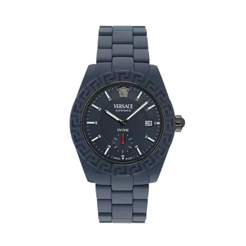 Versace V-Extreme Pro Men's Swiss Quartz Watch VE7K00223 43mm Stainless Steel Black Dial Silver-Tone Bracelet