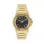 Versace V-Motif Virtual Women's Watch VE3I00723 44mm Swiss Quartz Black Dial Leather Strap
