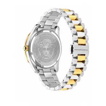 VERSACE V-Race vīriešu Šveices kvarca pulkstenis no nerūsējošā tērauda, 42 mm, melns ciparnīca VE8E00424