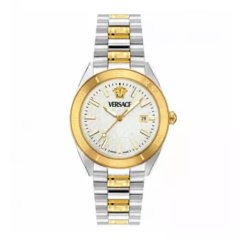 VERSACE V-Race vīriešu Šveices kvarca pulkstenis no nerūsējošā tērauda, 42 mm, melns ciparnīca VE8E00424