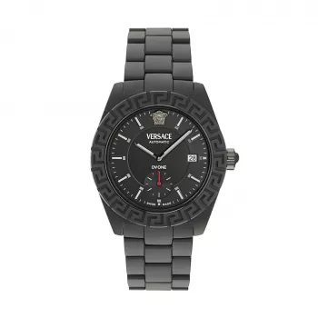 Versace V-Race vīriešu Šveices kvarca pulkstenis VE7K00123 43mm nerūsējošais tērauds melns ciparnīca