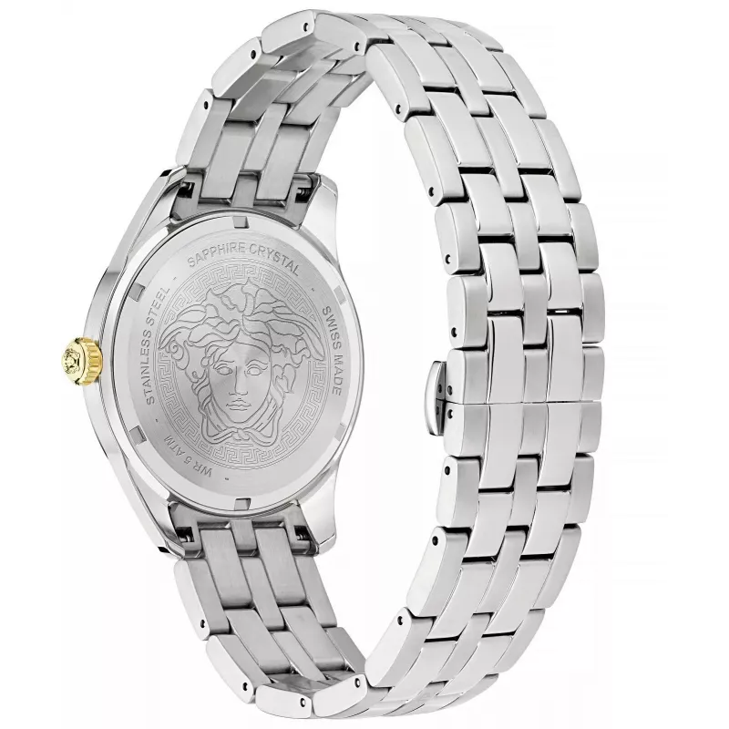 VERSACE V-Race vīriešu pulkstenis VE7C00523 41mm nerūsējošais tērauds hronogrāfs