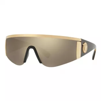 VERSACE VE2197-10005A Unisex Pilot Saulesbrilles Melnas Pelēkas 58mm
