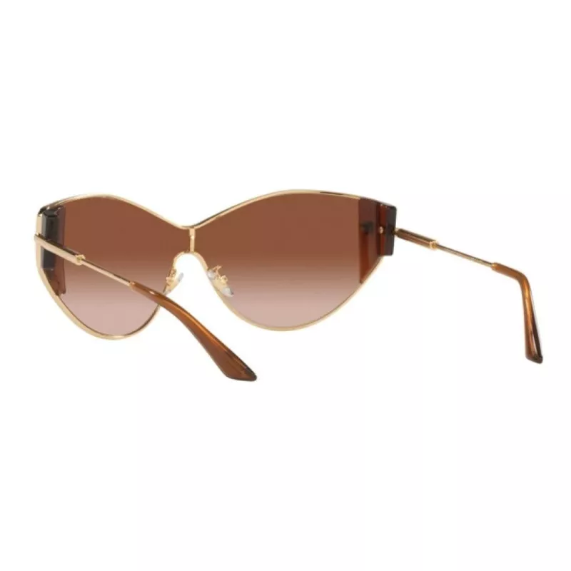 VERSACE VE2239-100213 Sieviešu zelta vairoga saulesbrilles ar brūnām polikarbonāta lēcām 147mm