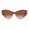 VERSACE VE2239-100213 Sieviešu zelta vairoga saulesbrilles ar brūnām polikarbonāta lēcām 147mm