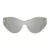 VERSACE VE2239-12526G Sieviešu saulesbrilles Zelts rāmis Pelēks spogulis lēcas 147mm