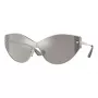 VERSACE VE2239-12526G Sieviešu saulesbrilles Zelts rāmis Pelēks spogulis lēcas 147mm