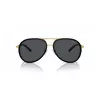 VERSACE VE2260-100287 Unisex Saulesbrilles Zelts Rāmis Pelēkas Lēcas 60/16/140 mm