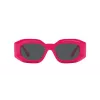 VERSACE VE4425U536787 Sieviešu kaķacs formas saulesbrilles Havana acetāts tumši pelēks poliamīds 54mm