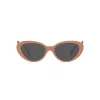 VERSACE VE4433U538387 Sieviešu kaķacs formas saulesbrilles Havana 54mm