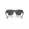 VERSACE VE4464-545687 Vīriešu taisnstūra saulesbrilles, caurspīdīgs pelēks rāmis, tumši pelēkas lēcas, 52 mm