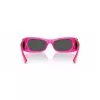 VERSACE VE4481-543487 Sieviešu kaķacs formas saulesbrilles - Melns acetāta rāmis, tumši pelēkas polikarbonāta lēcas, 54 mm