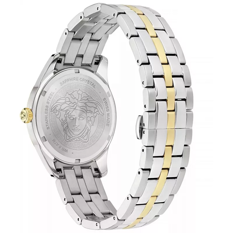 Versace VE7C00623 Vīriešu Pulkstenis 41mm Nerūsējošais Tērauds Zils Ciparnīca Hronogrāfs
