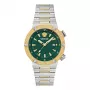 VERSACE VE8G00524 sieviešu Šveices kvarca pulkstenis 43mm melna ciparnīca safīra kristāls ādas siksniņa