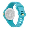 Versace sieviešu V-Motif Šveices kvarca pulkstenis VE6G00423 (39 mm) melns ciparnīca, ādas siksna