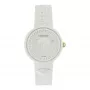 Versace sieviešu VE6G00123 Šveices kvarca 39mm nerūdējošā tērauda pulkstenis ar melnu ādas siksnu un sudraba ciparnīcu