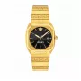 VERSACE Sieviešu VE8F00424 kvarca pulkstenis, 44mm melns ciparnīca ar ādas siksnu