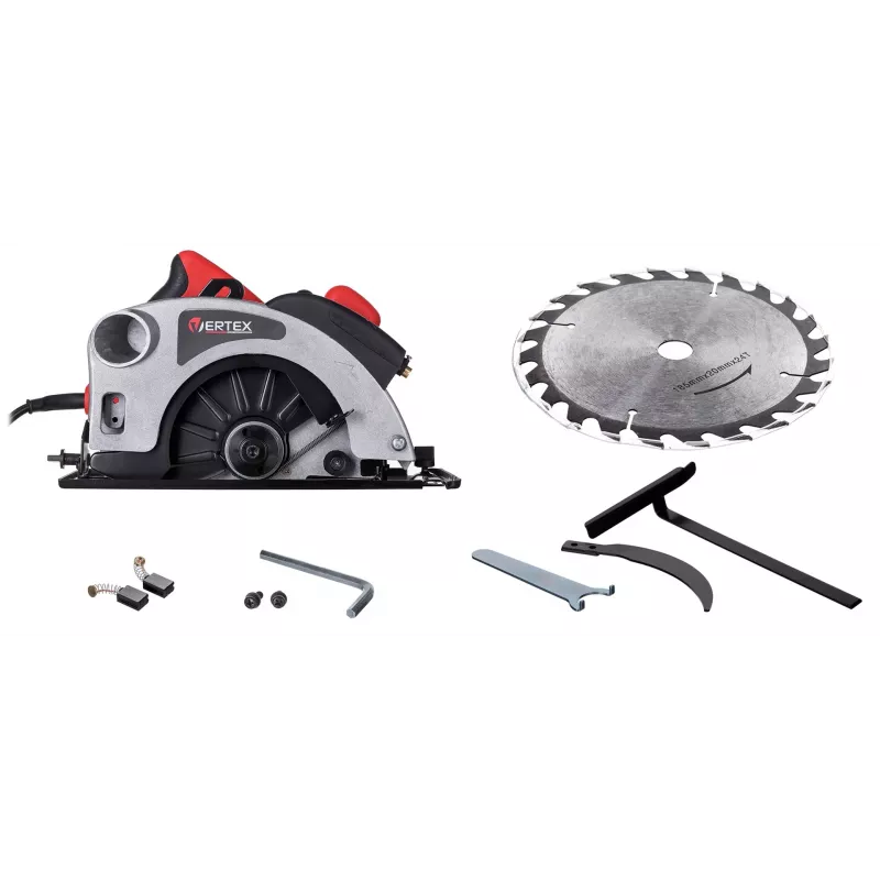 VERTEX Ripzāģis 185mm 1400W ar lāzera vadotni