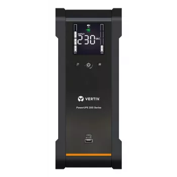 Vertiv PowerUPS 200 PSA6-1000IT-SCH UPS, 1000VA/600W, Line-Interactive, Tower, 6x Schuko